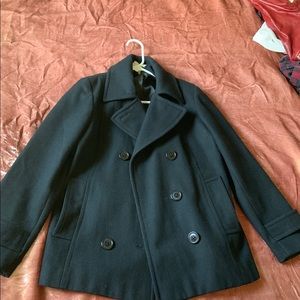 ***SOLD*** Black wool peacoat